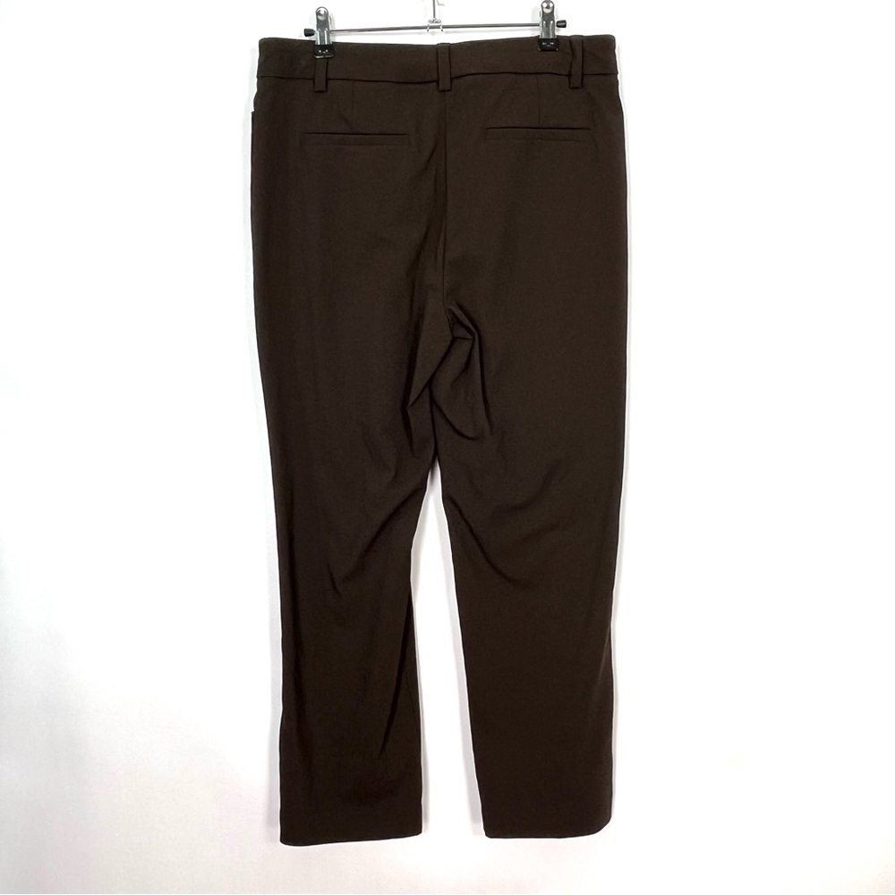 Liz Claiborne Chocolate Brown Emma Straight Leg Dress Pants Trousers Sz 8 - Picture 2 of 5